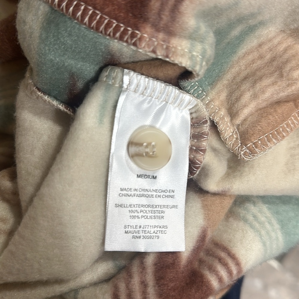 Weekends Everyday Button Up Fleece Jacket - Picture 5 of 5